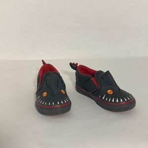 Vans Asher V Vansosaur Dinosaur Red Black White